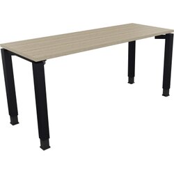Neutralware 810031971 Schreibtisch 1600x600x680-820 4Fuß Quadrat an/Eiche Natur