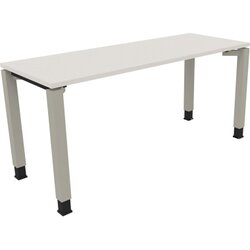 Neutralware 810032001 Schreibtisch 1600x600x680-820 4Fuß Quadrat si/Weiß