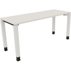 Neutralware 810032101 Schreibtisch 1600x600x680-820 4Fuß Quadrat ws/Weiß