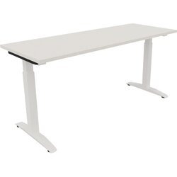 Neutralware 810024901 Schreibtisch 1600x600x650-850 Kufe Quadrat ws/Weiß