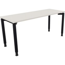Neutralware 810039101 Schreibtisch 1600x600x680-820 4Fuß Rund an/Weiß