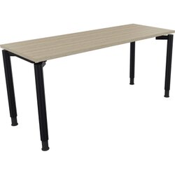 Neutralware 810039171 Schreibtisch 1600x600x680-820 4Fuß Rund an/Eiche Natur