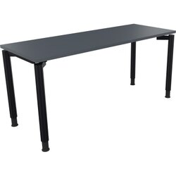 Neutralware 810039182 Schreibtisch 1600x600x680-820 4Fuß Rund an/Lavagrau