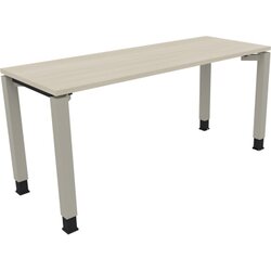 Neutralware 810032072 Schreibtisch 1600x600x680-820 4Fuß Quadrat si/Akazie hell