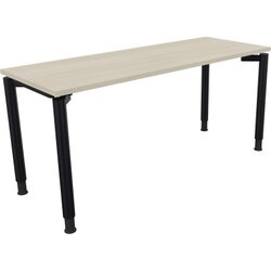 Neutralware 810039172 Schreibtisch 1600x600x680-820 4Fuß Rund an/Akazie hell