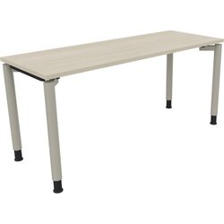 Neutralware 810039272 Schreibtisch 1600x600x680-820 4Fuß Rund si/Akazie hell