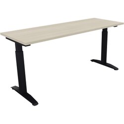 Neutralware 810024772 Schreibtisch 1600x600x650-850 Kufe Quadrat an/Akazie hell