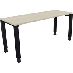 Neutralware 810031972 Schreibtisch 1600x600x680-820 4Fuß Quadrat an/Akazie hell