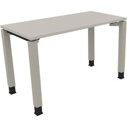 Neutralware 810029081 Schreibtisch 1200x600x680-820 4Fuß Quadrat si/Lichtgrau