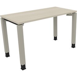 Neutralware 810029072 Schreibtisch 1200x600x680-820 4Fuß Quadrat si/Akazie hell