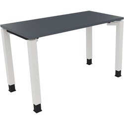 Neutralware 810029182 Schreibtisch 1200x600x680-820 4Fuß Quadrat ws/Lavagrau