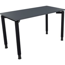 Neutralware 810036182 Schreibtisch 1200x600x680-820 4Fuß Rund an/Lavagrau