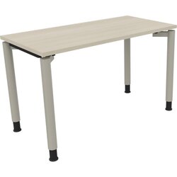 Neutralware 810036272 Schreibtisch 1200x600x680-820 4Fuß Rund si/Akazie hell