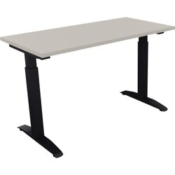 Neutralware 810021781 Schreibtisch 1200x600x650-850 Kufe Quadrat an/Lichtgrau