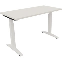 Neutralware 810021901 Schreibtisch 1200x600x650-850 Kufe Quadrat ws/Weiß