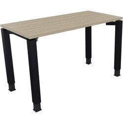 Neutralware 810028971 Schreibtisch 1200x600x680-820 4Fuß Quadrat an/Eiche Natur