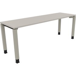 Neutralware 810034781 Schreibtisch 2000x600x680-820 4Fuß Quadrat si/Lichtgrau