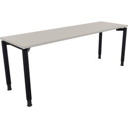Neutralware 810042181 Schreibtisch 2000x600x680-820 4Fuß Rund an/Lichtgrau