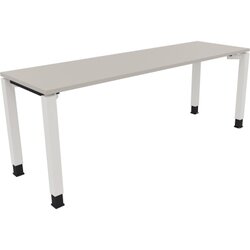 Neutralware 810034881 Schreibtisch 2000x600x680-820 4Fuß Quadrat ws/Lichtgrau