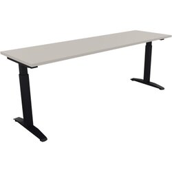Neutralware 810027481 Schreibtisch 2000x600x650-850 Kufe Quadrat an/Lichtgrau