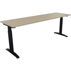Neutralware 810027471 Schreibtisch 2000x600x650-850 Kufe Quadrat an/Eiche Natur