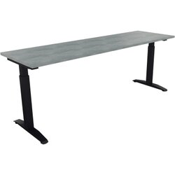Neutralware 810027483 Schreibtisch 2000x600x650-850 Kufe Quadrat an/Beton hell