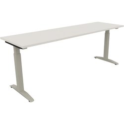 Neutralware 810027501 Schreibtisch 2000x600x650-850 Kufe Quadrat si/Weiß
