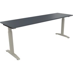 Neutralware 810027582 Schreibtisch 2000x600x650-850 Kufe Quadrat si/Lavagrau