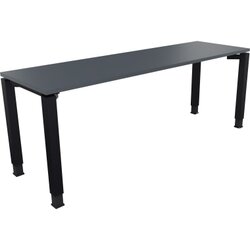 Neutralware 810034682 Schreibtisch 2000x600x680-820 4Fuß Quadrat an/Lavagrau