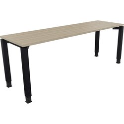 Neutralware 810034671 Schreibtisch 2000x600x680-820 4Fuß Quadrat an/Eiche Natur