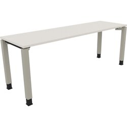 Neutralware 810034701 Schreibtisch 2000x600x680-820 4Fuß Quadrat si/Weiß