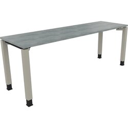 Neutralware 810034783 Schreibtisch 2000x600x680-820 4Fuß Quadrat si/Beton hell