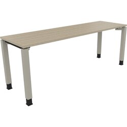 Neutralware 810034771 Schreibtisch 2000x600x680-820 4Fuß Quadrat si/Eiche Natur