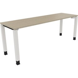 Neutralware 810034871 Schreibtisch 2000x600x680-820 4Fuß Quadrat ws/Eiche Natur
