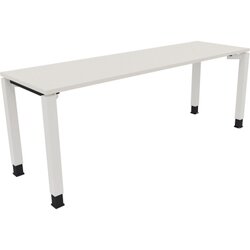 Neutralware 810034801 Schreibtisch 2000x600x680-820 4Fuß Quadrat ws/Weiß