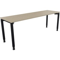 Neutralware 810042171 Schreibtisch 2000x600x680-820 4Fuß Rund an/Eiche Natur
