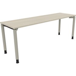Neutralware 810042272 Schreibtisch 2000x600x680-820 4Fuß Rund si/Akazie hell