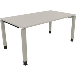 Neutralware 810032681 Schreibtisch 1600x900x680-820 4Fuß Quadrat si/Lichtgrau
