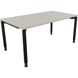 Neutralware 810040081 Schreibtisch 1600x900x680-820 4Fuß Rund an/Lichtgrau