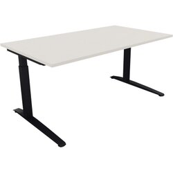 Neutralware 810025301 Schreibtisch 1600x900x650-850 Kufe Quadrat an/Weiß