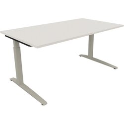 Neutralware 810025401 Schreibtisch 1600x900x650-850 Kufe Quadrat si/Weiß