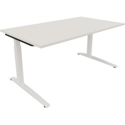 Neutralware 810025501 Schreibtisch 1600x900x650-850 Kufe Quadrat ws/Weiß