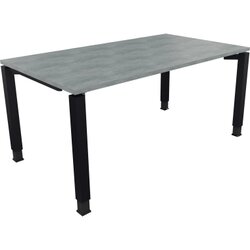 Neutralware 810032583 Schreibtisch 1600x900x680-820 4Fuß Quadrat an/Beton hell
