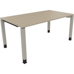 Neutralware 810032671 Schreibtisch 1600x900x680-820 4Fuß Quadrat si/Eiche Natur