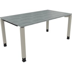 Neutralware 810032683 Schreibtisch 1600x900x680-820 4Fuß Quadrat si/Beton hell