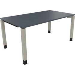 Neutralware 810032682 Schreibtisch 1600x900x680-820 4Fuß Quadrat si/Lavagrau