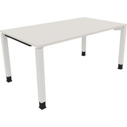 Neutralware 810032701 Schreibtisch 1600x900x680-820 4Fuß Quadrat ws/Weiß