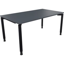 Neutralware 810040082 Schreibtisch 1600x900x680-820 4Fuß Rund an/Lavagrau