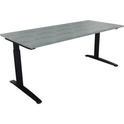 Neutralware 810026583 Schreibtisch 1800x800x650-850 Kufe Quadrat an/Beton hell