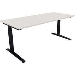 Neutralware 810026501 Schreibtisch 1800x800x650-850 Kufe Quadrat an/Weiß